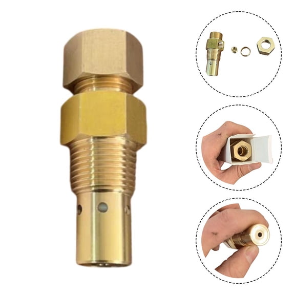 Brass Check Valve Air Compressor Male Threaded 1/2Inx19x1.5mm for Air Compressor