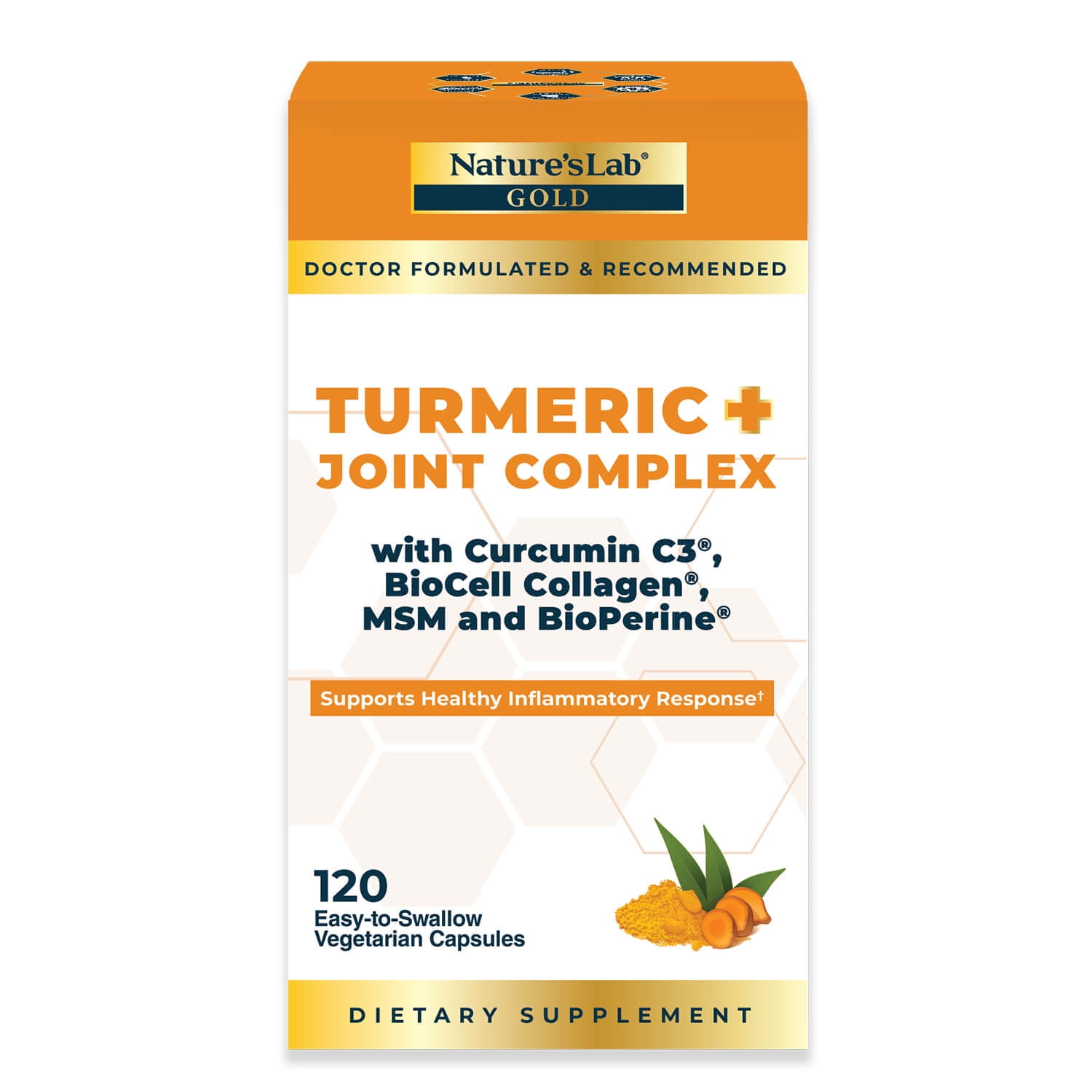 Nature’s Lab Gold Turmeric + Joint Complex - 120 Capsules