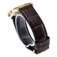 thumbnail image 4 of Reloj pulsera Casio MTP-V001GL-7BUDF con correa de cuero color marrón - fondo negro - bisel dorado, 4 of 8