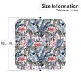 thumbnail image 2 of Vsdgher Flamingo And Zebra Leather Coasters for Drinks, Durable Drink Coasters 4 Set for Tabletop Protection, Luxurious Home Décor and Housewarming Gift ( {designName})Square, 2 of 6