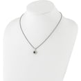 thumbnail image 4 of 14K/Silver Two-Tone Shey Couture Sterling Silver Rhodium-Plated With 14K Accent .49 Onyx And .16 Swiss Blue Topaz 18 Inch Necklace (Width 12.9) (Length 18) - Jbsp, 4 of 5