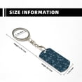 thumbnail image 4 of Naloa Rose Flowers Print Keyfob with Split Key Ring and Print Labels, Key Labels Key Chain Tags, Luggage Tags, Car Key Chain Ring Keyfob Gift, 4 of 7
