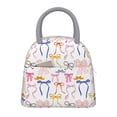 thumbnail image 1 of Fotbe bow ribbons Pattern Lunch Bag , Insulated Lunch Box, Small Leakproof Cooler Food Lunch Containers Reusable Lunch Tote Bags, 1 of 6