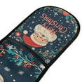 thumbnail image 4 of Yayeee Double Oven Mitt Kitchen Heat Resistant Baking 35" x7" Quilted Glove, Blue Christmas Santa, 4 of 6