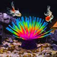 thumbnail image 2 of Silicona Resplandeciente Acuario Anémona, para Peces, Azul, 18,5cm Altura, 2 of 7