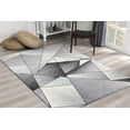 thumbnail image 3 of Rug Branch Contemporary Geometric  Grey Blue Indoor Area Rug - 4x6, 3 of 8