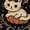 02-Coffee, variant on Halloween 3/4 Sleeve Shirts for Women Pumpkin-headed Bat Print Crew Neck Blouses Elbow Sleeve Casual Ladies Tops Plus Size Business Casual Outfits