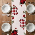 thumbnail image 6 of Valentine's Day Table Runner - 90 Inch Long, Kitchen Dining Table Runner Dresser Scarves, Red Love Heart Roses Romantic Farmhouse Decor for Coffee Tables Wedding Party Banquet, 6 of 8