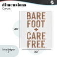 thumbnail image 4 of Stupell Industries Coastal Barefoot Carefree Summer Sentiment Canvas Art, 30 x 40, by Lettered and Lined, 4 of 8