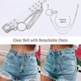 thumbnail image 3 of Clear Double Grommet Belts With Holes for Women Teens Girls Transparent PVC Belt for Jeans Pants, 3 of 4