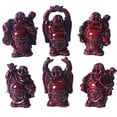 thumbnail image 2 of Brass Statu Soutien-Gorge 2.5 Pieds' Résine Rouge Bouddha Rieur Figurines Bon Cadeau et Collection Ensemble de 6 (Grand Rouge), 2 of 10