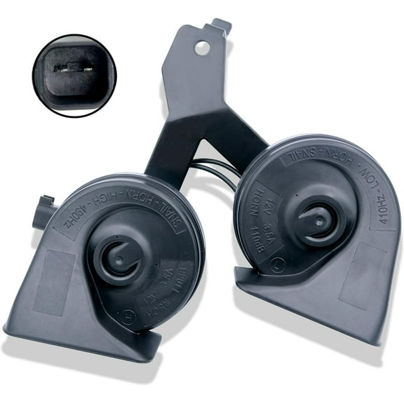 110dB Waterproof Dual Track Horn Assembly With Bracket Compatible with Ford F-150 2009-2014 12V 410Hz Replace OE 9L3Z-13832-A 9L3Z13832A