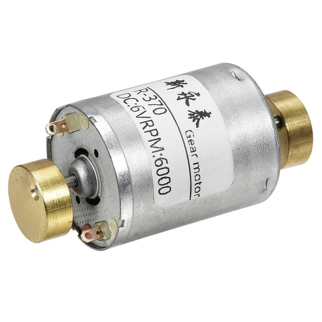 Motor de vibración Uxcell DC 6V 5000RPM de doble eje de latón, motor vibrante fuerte para masajeador casero de bricolaje