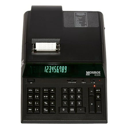 Monroe Systems 8130X Black Printing Calculator and Adding Machine for Accounting, Finance and Business / Heavy (Best Calculator For Accounting And Finance)