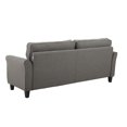 thumbnail image 3 of Oslo Sofa w/ Upholstered Fabric Rolled Arms, Heather Gray, 3 of 8
