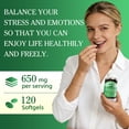 thumbnail image 4 of Ashwagandha Capsules -Ashwagandha Supplement - Stress Relief, Mood Enhancer & Natural Energy Support Supplement for Men and Women - 120 Softgels, 4 of 5