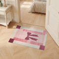 thumbnail image 2 of ODIKA 2'x3' Ultra-Soft Accent Mat, Mid Geometric Century Pixel Block Framework Motif Atomic Retro None Washable, Bare feet friendly, Easy Care Indoor rug for Bedside, Footrest, 2 of 7