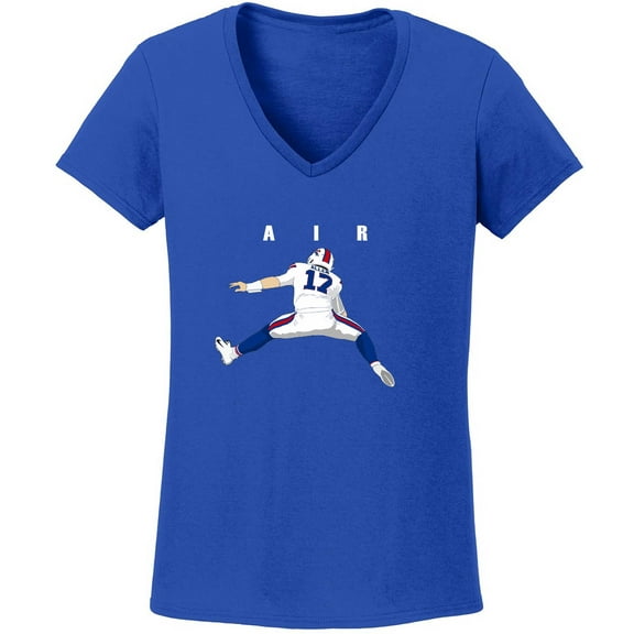 Bills Air Josh Allen Jump LADIES V-NECK T-shirt