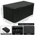 thumbnail image 2 of Ikoopy Patio Deck Box Cover Kit Waterproof Sturdy Rectangular Storage Bench Cover Portable Outdoor Storage Box Protector Set for Outside Use, 2 of 10