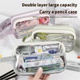 thumbnail image 7 of Under $5 Pencilcase, Transparent Pencil Bag Handheld Middle Stationery Box High Color Value Ins Large Capacity Stationery Bag, 7 of 7