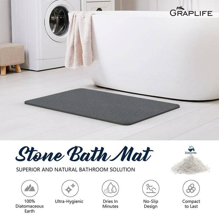 Gemotry Door Mat Super Absorbent Quick Dry Rubber Backed Dirt Resistant Bath  Rugs Mats Non Slip Gray Bathroom Rug for Shower Sink Bathtub - China Mats  and Carpet price