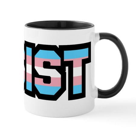 

CafePress - Resist Trans Pride - 11 oz Ceramic Mug - Novelty Coffee Tea Cup