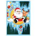 thumbnail image 1 of Pegatinas navideñas para ventana, calcomanía de alce de copo de nieve, Papá Noel, decoración de pared para Año Nuevo, 1 of 4