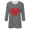 thumbnail image 2 of SHE IS My Items Womens Long Sleeve V Neck T Shirts Graphic New Womens Tops 2025 Casual Blouses for Women Fall Plus Size Tunic Tops for Women Cotton, 2 of 3