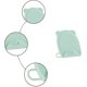 thumbnail image 1 of Bolsa de almacenamiento Bolsa de asas a prueba de agua Bolso portátil para ni?a (1 pieza, verde) ZefeiWu 8390615842839, 1 of 1