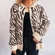 thumbnail image 4 of Ailaofu Women's Zip Up Hooded Cardigan Sweater Knitted Drop Shoulder Fall Hoodies Outerwear, 4 of 5