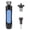 Blue, variant on Foldable Small Camera Stand Aluminum Alloy Tripod Flexible length Adjust 3-section for Sports and Family Recording