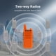 thumbnail image 5 of Walkie Talkies Retevis RT22 recargables de largo alcance, paquete de 4, 5 of 9