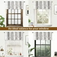 thumbnail image 2 of DriftAway Mackenzie Abstract Floral Pattern Window Treatment Valance, Rod Pocket (Blue/Gray, 52"x18"+2" Header), 2 of 7