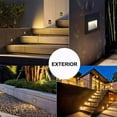 thumbnail image 4 of Petyoung LED Step Lights,4 Pack Outdoor IP65 Waterproof Recessed Light Staircase Light lamp, for Decks, Railing,Stairs, Step, Fence(Warm White), 4 of 9