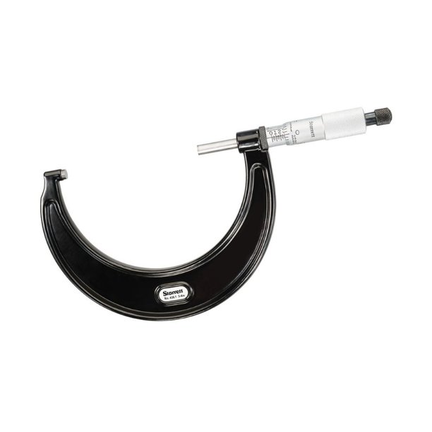 Starrett Outside Micrometer with Ratchet Stop, Lock Nut, and Carbide Faces Quick and Easy
