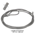 thumbnail image 2 of FUTUREORYY Basketball Net String Hoop Basketball Hoop Net String Silver 1 Set For Sports Enthusiasts 180.00X0.30X0.30cm, 2 of 7