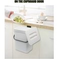 thumbnail image 3 of Indoor Compost Bin with Multiple Uses Trash Can Design, Hanging Trash Can Odor-Blocking & Fruit Fly Free Technology, 1.3 Gallon White PP Material for Easy Kitchen Disposal,, 3 of 7