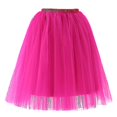 thumbnail image 1 of Jupe Femme Haute Qualité Plissée Gaze Longueur Genou Tutu Adulte Danse, 1 of 2