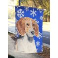 thumbnail image 2 of Carolines Treasures SC9607CHF Anglais Foxhound Bleu Flocon de Neige Hiver Drapeau Toile Maison Taille, 2 of 4