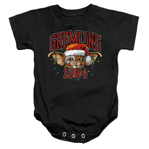 Gremlins Varsity Christmas Unisex Infant Snap Suit for Baby