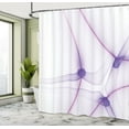thumbnail image 5 of Ambesonne Abstract Art Shower Curtain, Unique Modern, 69"Wx84"L, Purple White, 5 of 5