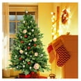 thumbnail image 6 of 8ft Artificial Christmas Tree with 2458 Mixed PE & PVC Tips, Unlit Easy Assembly Hinged Spruce Xmas Tree for Indoor Outdoor, Green, 6 of 7