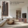 thumbnail image 4 of VIVO Walnut Motorized Vertical Lift Concealed TV Cabinet, Hold 32”-55” TVs, 4 of 8