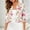 Beige, variant on Women's Thin Shrugs 3/4 Sleeve Lightweight Print Cropped Tops Round Neck Open Front Cardigan for Dress