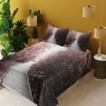 thumbnail image 3 of Ambesonne Forest Fitted & Top Sheet Set with Shams, Nature Exotic, Pale Pink Pale Grey, 3 of 7