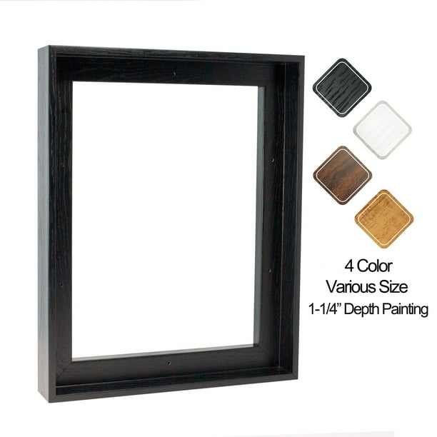 Floating Frame for 10x20 Inch Canvas Painting 11/4" Deep, (4 Color