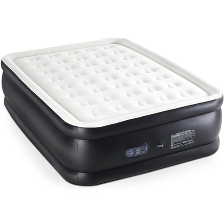 Sybels Queen Air Mattress 22 with Built-in Pump - Waterproof Raised Inflatable Bed for Camping Home & Guest Use