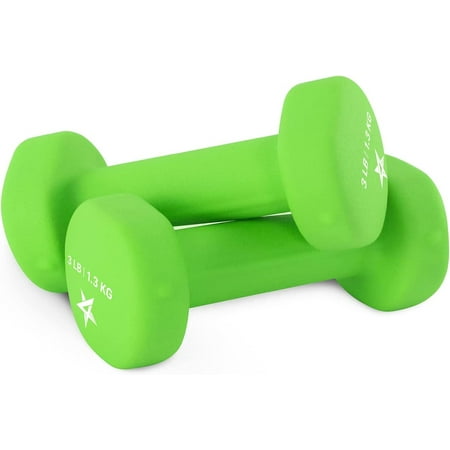 Yes4All Neoprene Coated Dumbbells, 5lb to 20lb, Durable Cast Iron, Fitness Weights for Women