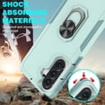 thumbnail image 3 of Rosebono Compatible With Samsung Galaxy A57 Case, Hybrid Case With Adjustable Integrated Ring Kickstand (Green), 3 of 5