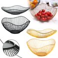 thumbnail image 2 of Wmool Iron Wire Fruit Bowl Bread Basket Storage Dish Dining Object HOTUS Home, 2 of 8
